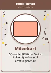Müzeler Haftası Pano Şeridi ve 6 Bilgi Posteri (8 parça · 84 × 59 cm) — 14. sayfa
