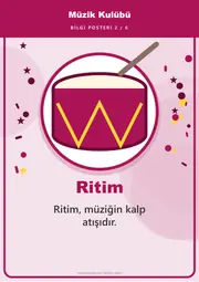 Müzik Kulübü Pano Şeridi ve 6 Bilgi Posteri (8 parça · 84 × 59 cm) — 11. sayfa