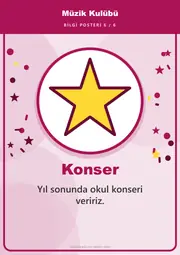 Müzik Kulübü Pano Şeridi ve 6 Bilgi Posteri (8 parça · 84 × 59 cm) — 15. sayfa