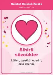 Nezaket Hareketi Kulübü Pano Şeridi ve 6 Bilgi Posteri (8 parça · 84 × 59 cm) — 10. sayfa