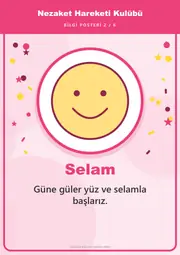 Nezaket Hareketi Kulübü Pano Şeridi ve 6 Bilgi Posteri (8 parça · 84 × 59 cm) — 11. sayfa