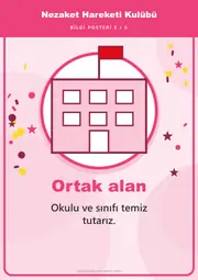 Nezaket Hareketi Kulübü Pano Şeridi ve 6 Bilgi Posteri (8 parça · 84 × 59 cm) — 14. sayfa