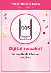 Nezaket Hareketi Kulübü Pano Şeridi ve 6 Bilgi Posteri (8 parça · 84 × 59 cm) — 15. sayfa