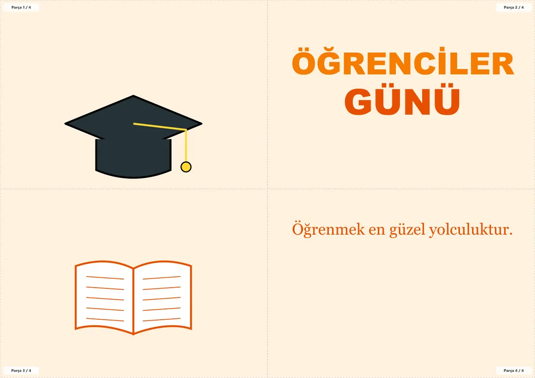 Öğrenciler Günü Pano ve Etkinlik Paketi birleşik görünüm