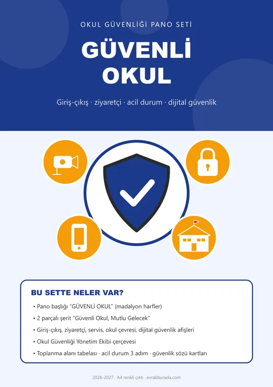 Güvenli Okul Panosu kapağı