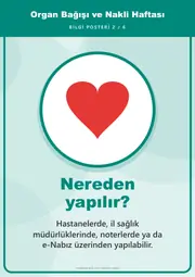 Organ Bağışı ve Nakli Haftası Pano Şeridi ve 6 Bilgi Posteri (8 parça · 84 × 59 cm) — 11. sayfa
