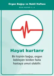 Organ Bağışı ve Nakli Haftası Pano Şeridi ve 6 Bilgi Posteri (8 parça · 84 × 59 cm) — 14. sayfa