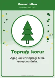 Orman Haftası Pano Şeridi ve 6 Bilgi Posteri (8 parça · 84 × 59 cm) — 11. sayfa
