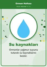 Orman Haftası Pano Şeridi ve 6 Bilgi Posteri (8 parça · 84 × 59 cm) — 12. sayfa