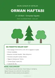 Orman Haftası Pano ve Etkinlik Paketi — 1. sayfa