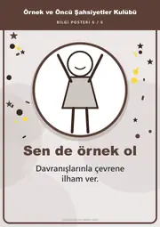 Örnek ve Öncü Şahsiyetler Kulübü Pano Şeridi ve 6 Bilgi Posteri (8 parça · 84 × 59 cm) — 15. sayfa