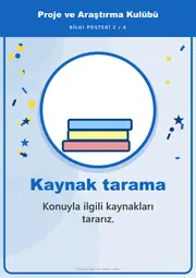 Proje ve Araştırma Kulübü Pano Şeridi ve 6 Bilgi Posteri (8 parça · 84 × 59 cm) — 11. sayfa
