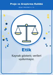 Proje ve Araştırma Kulübü Pano Şeridi ve 6 Bilgi Posteri (8 parça · 84 × 59 cm) — 13. sayfa