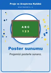 Proje ve Araştırma Kulübü Pano Şeridi ve 6 Bilgi Posteri (8 parça · 84 × 59 cm) — 15. sayfa