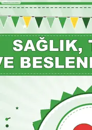 Sağlık, Temizlik ve Beslenme Kulübü Pano Şeridi ve 6 Bilgi Posteri (8 parça · 84 × 59 cm) — 3. sayfa