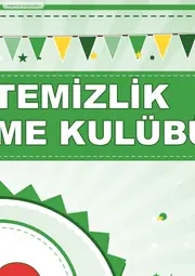 Sağlık, Temizlik ve Beslenme Kulübü Pano Şeridi ve 6 Bilgi Posteri (8 parça · 84 × 59 cm) — 4. sayfa