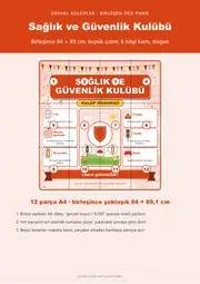 Sağlık ve Güvenlik Kulübü Dev Panosu (12 parça · 84 × 89 cm) — 1. sayfa