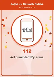 Sağlık ve Güvenlik Kulübü Pano Şeridi ve 6 Bilgi Posteri (8 parça · 84 × 59 cm) — 10. sayfa