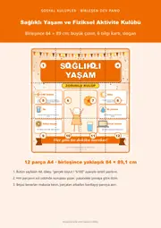 Sağlıklı Yaşam ve Fiziksel Aktivite Kulübü Dev Panosu (12 parça · 84 × 89 cm) — 1. sayfa
