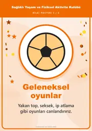 Sağlıklı Yaşam ve Fiziksel Aktivite Kulübü Pano Şeridi ve 6 Bilgi Posteri (8 parça · 84 × 59 cm) — 14. sayfa