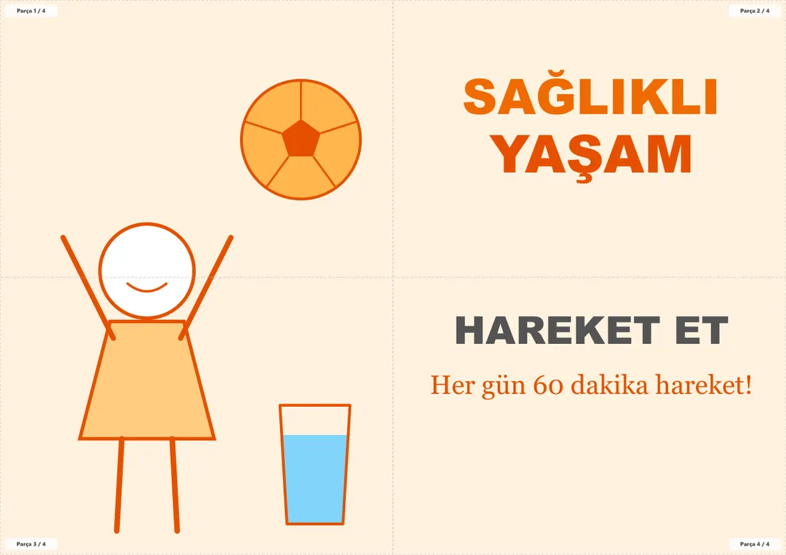Sağlıklı Yaşam ve Fiziksel Aktivite Kulübü Panosu birleşik görünüm
