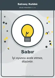 Satranç Kulübü Pano Şeridi ve 6 Bilgi Posteri (8 parça · 84 × 59 cm) — 14. sayfa