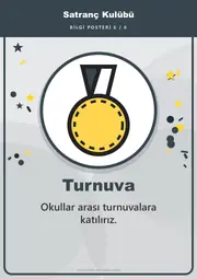 Satranç Kulübü Pano Şeridi ve 6 Bilgi Posteri (8 parça · 84 × 59 cm) — 15. sayfa