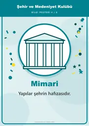 Şehir ve Medeniyet Kulübü Pano Şeridi ve 6 Bilgi Posteri (8 parça · 84 × 59 cm) — 13. sayfa