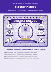 Siberay Kulübü Pano Şeridi ve 6 Bilgi Posteri (8 parça · 84 × 59 cm) — 1. sayfa
