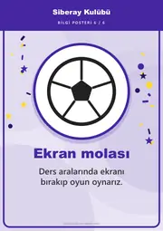 Siberay Kulübü Pano Şeridi ve 6 Bilgi Posteri (8 parça · 84 × 59 cm) — 15. sayfa