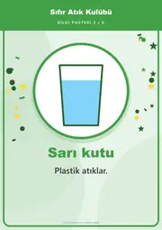 Sıfır Atık Kulübü Pano Şeridi ve 6 Bilgi Posteri (8 parça · 84 × 59 cm) — 11. sayfa