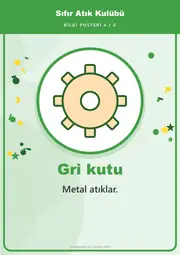 Sıfır Atık Kulübü Pano Şeridi ve 6 Bilgi Posteri (8 parça · 84 × 59 cm) — 13. sayfa