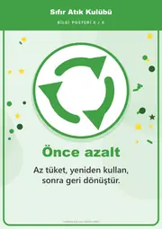 Sıfır Atık Kulübü Pano Şeridi ve 6 Bilgi Posteri (8 parça · 84 × 59 cm) — 15. sayfa