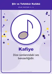 Şiir ve Tefekkür Kulübü Pano Şeridi ve 6 Bilgi Posteri (8 parça · 84 × 59 cm) — 11. sayfa