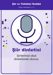 Şiir ve Tefekkür Kulübü Pano Şeridi ve 6 Bilgi Posteri (8 parça · 84 × 59 cm) — 13. sayfa