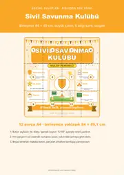 Sivil Savunma Kulübü Dev Panosu (12 parça · 84 × 89 cm) — 1. sayfa