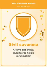 Sivil Savunma Kulübü Pano Şeridi ve 6 Bilgi Posteri (8 parça · 84 × 59 cm) — 10. sayfa