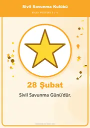 Sivil Savunma Kulübü Pano Şeridi ve 6 Bilgi Posteri (8 parça · 84 × 59 cm) — 11. sayfa