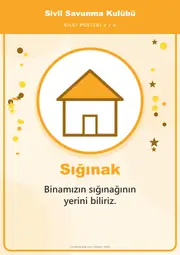 Sivil Savunma Kulübü Pano Şeridi ve 6 Bilgi Posteri (8 parça · 84 × 59 cm) — 12. sayfa