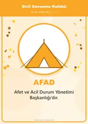 Sivil Savunma Kulübü Pano Şeridi ve 6 Bilgi Posteri (8 parça · 84 × 59 cm) — 14. sayfa