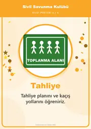 Sivil Savunma Kulübü Pano Şeridi ve 6 Bilgi Posteri (8 parça · 84 × 59 cm) — 15. sayfa