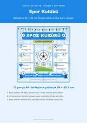 Spor Kulübü Dev Panosu (12 parça · 84 × 89 cm) — 1. sayfa