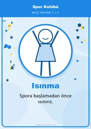 Spor Kulübü Pano Şeridi ve 6 Bilgi Posteri (8 parça · 84 × 59 cm) — 10. sayfa
