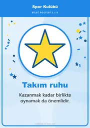 Spor Kulübü Pano Şeridi ve 6 Bilgi Posteri (8 parça · 84 × 59 cm) — 11. sayfa