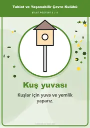 Tabiat ve Yaşanabilir Çevre Kulübü Pano Şeridi ve 6 Bilgi Posteri (8 parça · 84 × 59 cm) — 11. sayfa