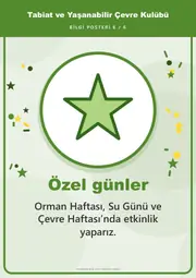 Tabiat ve Yaşanabilir Çevre Kulübü Pano Şeridi ve 6 Bilgi Posteri (8 parça · 84 × 59 cm) — 15. sayfa
