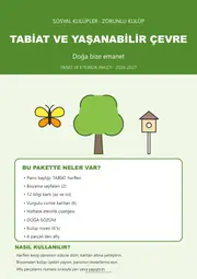 Tabiat ve Yaşanabilir Çevre Kulübü Panosu — 1. sayfa