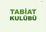 Tabiat ve Yaşanabilir Çevre Kulübü Panosu — 13. sayfa