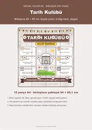 Tarih Kulübü Dev Panosu (12 parça · 84 × 89 cm) — 1. sayfa