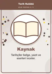 Tarih Kulübü Pano Şeridi ve 6 Bilgi Posteri (8 parça · 84 × 59 cm) — 11. sayfa
